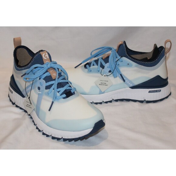 COLE HAAN ZeroGrand Overtake Spikeless Golf Shoes Men's WHITE BLUE‎ $160 - Picture 3 of 7